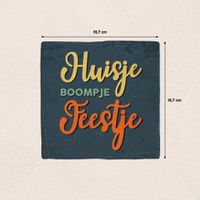 Plenty Gifts Deco Tile Huisje Boompje Feestje