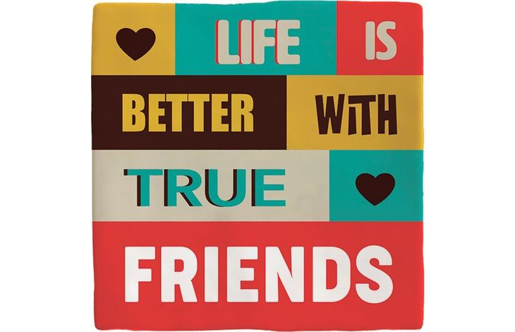 Plenty Gifts Deco Tile Life Is Better Friends