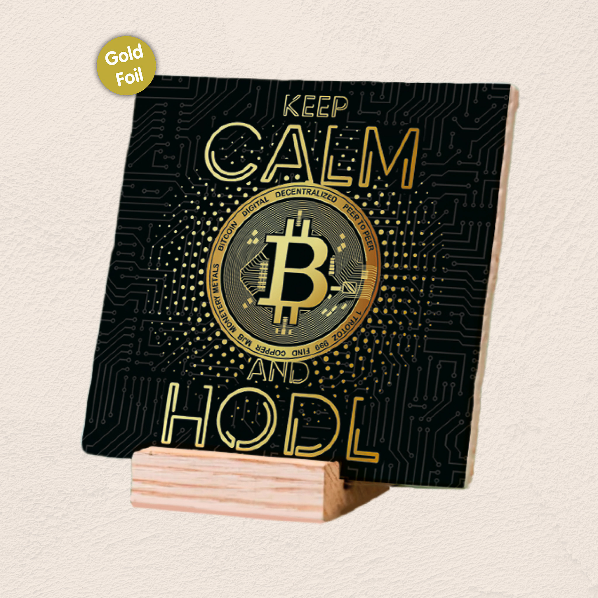 Plenty Gifts Deco Tile Keep Calm Hodl