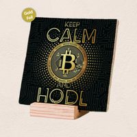 Plenty Gifts Deco Tile Keep Calm Hodl