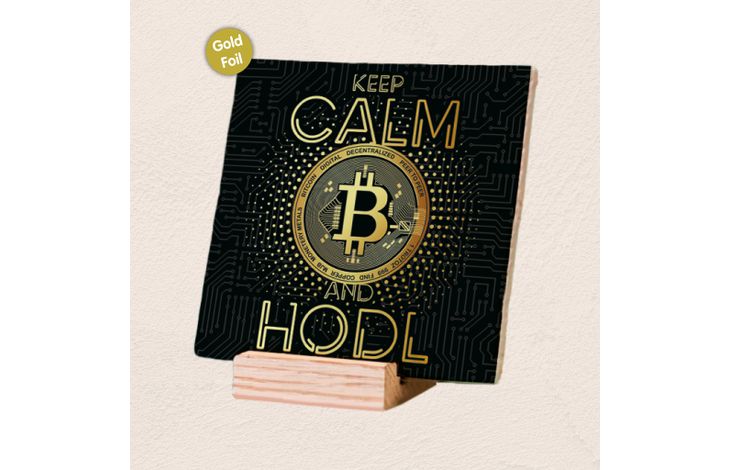 Plenty Gifts Deco Tile Keep Calm Hodl