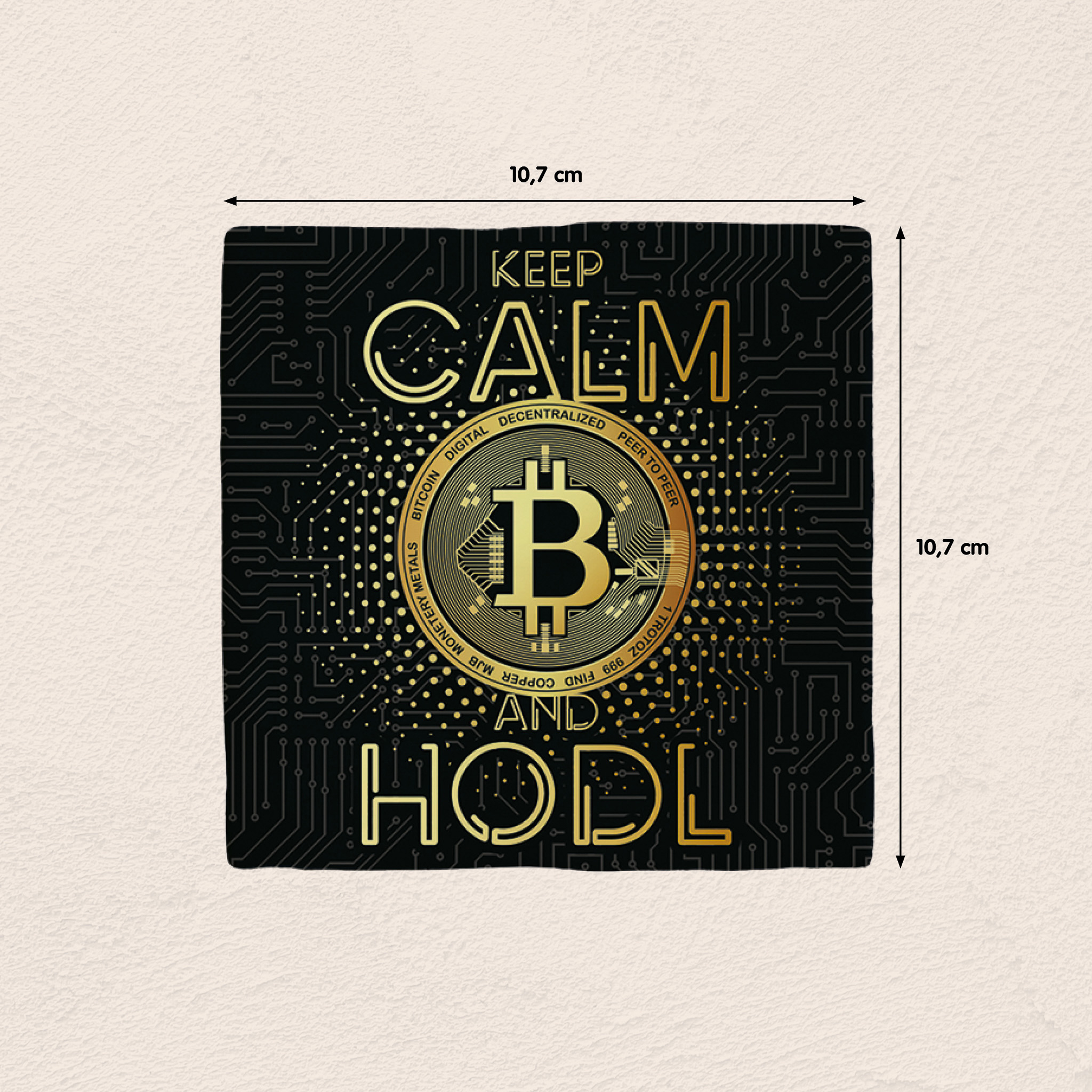Plenty Gifts Deco Tile Keep Calm Hodl