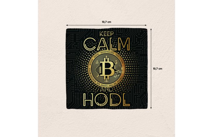 Plenty Gifts Deco Tile Keep Calm Hodl