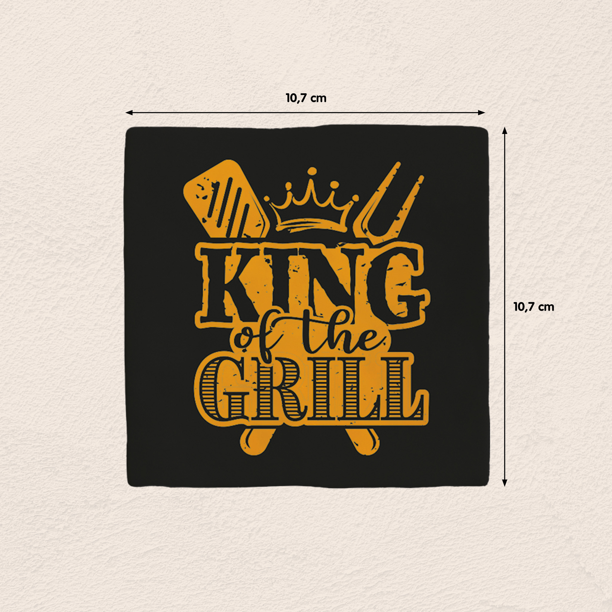 Plenty Gifts Deco Tile King Of The Grill Black