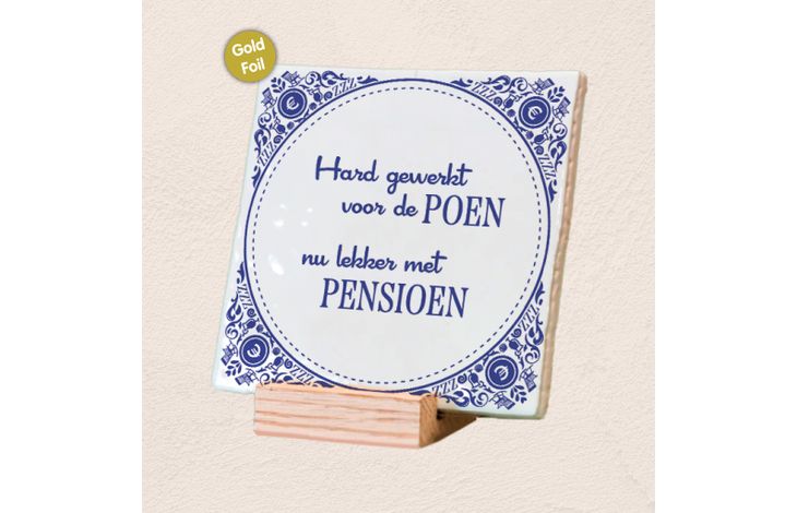 Plenty Gifts Deco Tile Pensioen