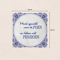 Plenty Gifts Deco Tile Pensioen