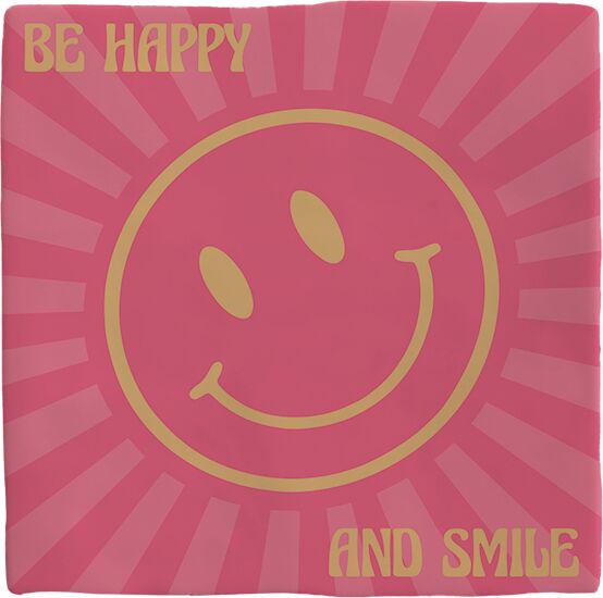 Plenty Gifts Deco Tile Be Happy and Smile