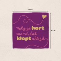 Plenty Gifts Deco Tile Volg Je Hart
