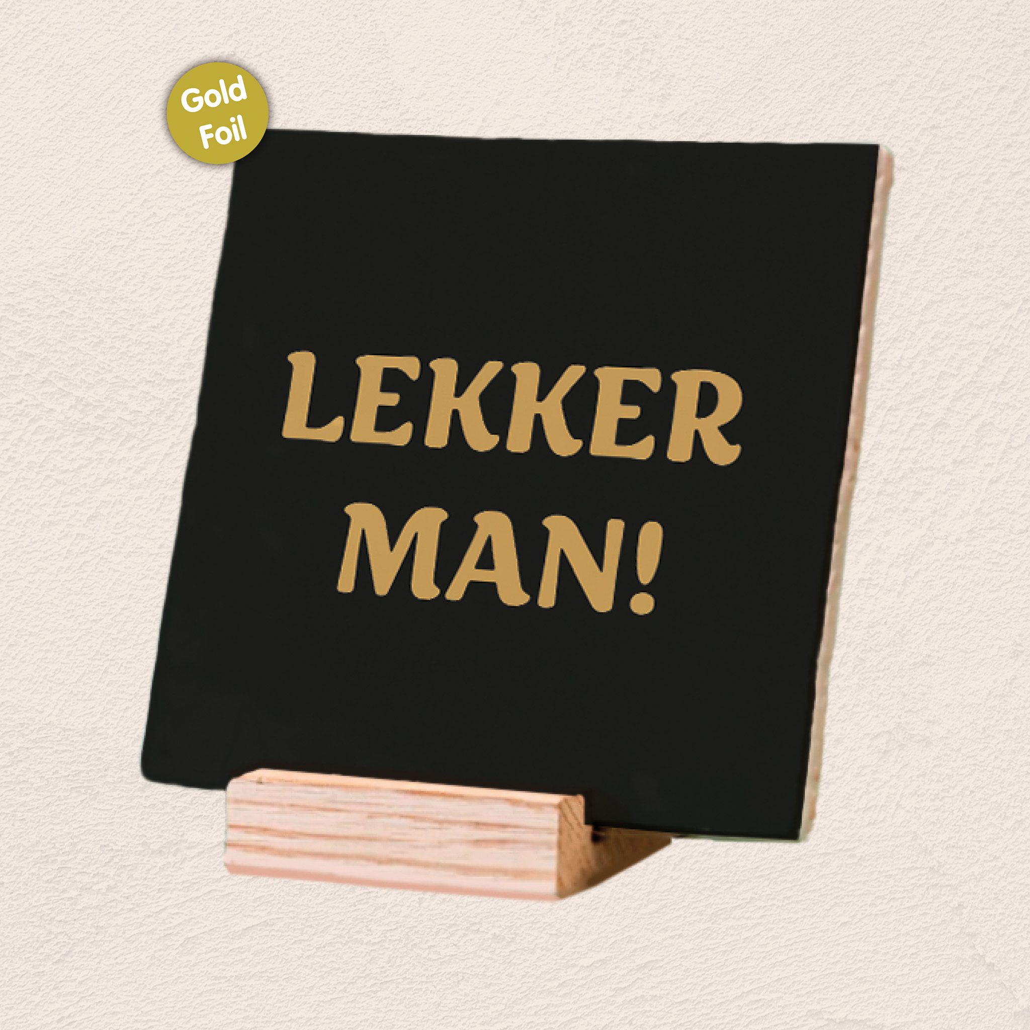 Plenty Gifts Deco Tile Lekker Man