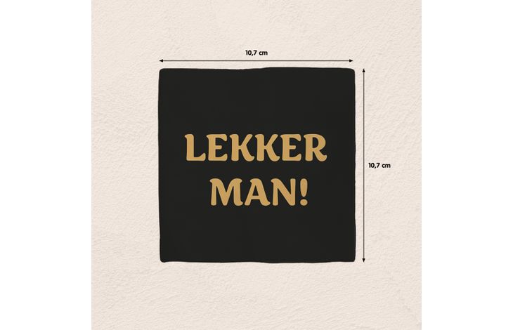 Plenty Gifts Deco Tile Lekker Man