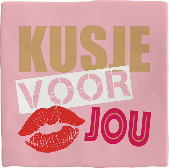 Plenty Gifts Deco Tile Kusje Voor Jou