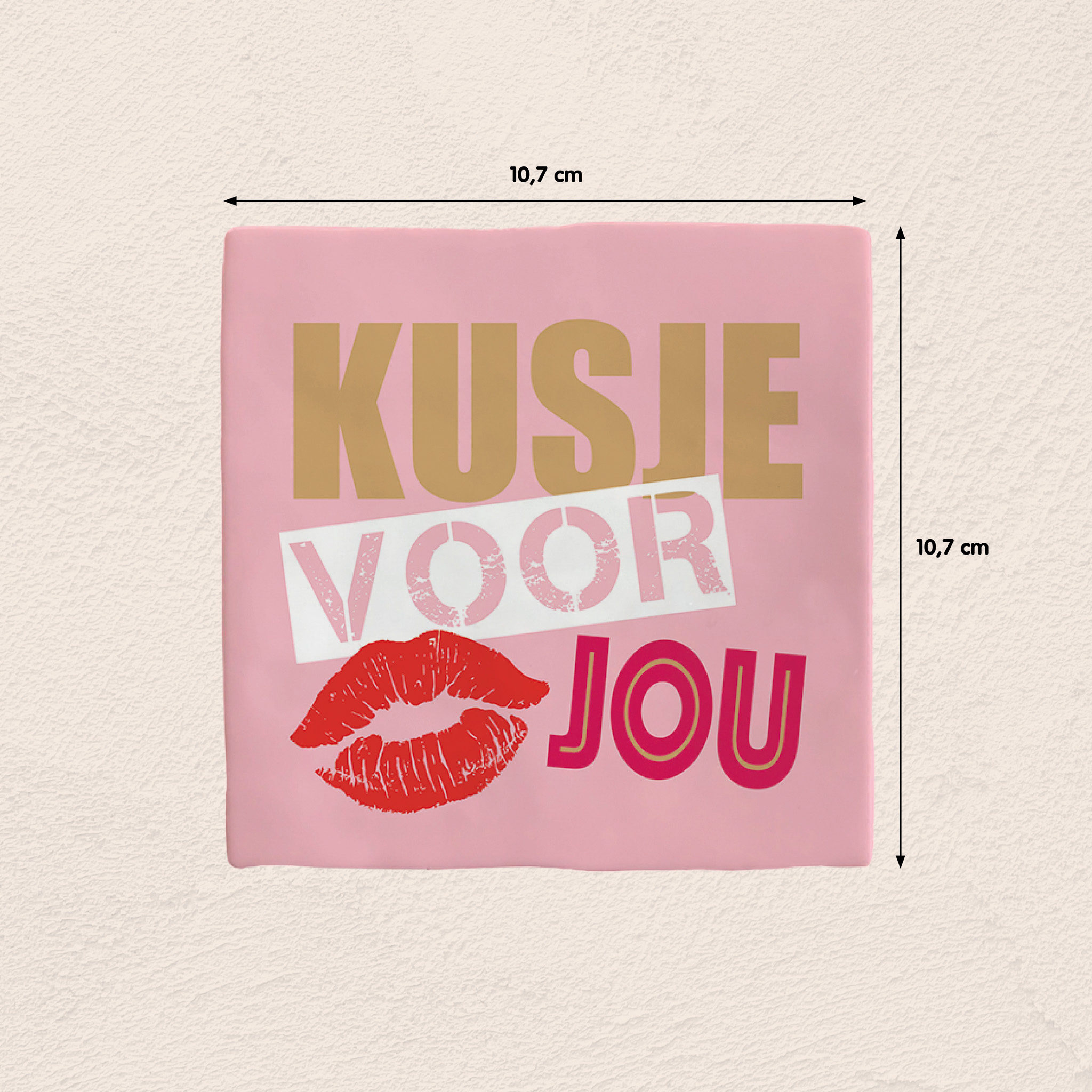 Plenty Gifts Deco Tile Kusje Voor Jou