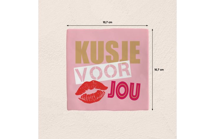Plenty Gifts Deco Tile Kusje Voor Jou