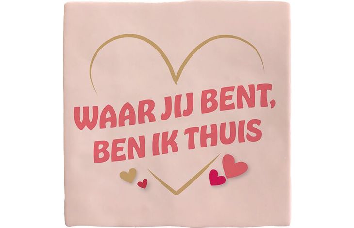 Plenty Gifts Deco Tile Waar Jij Bent