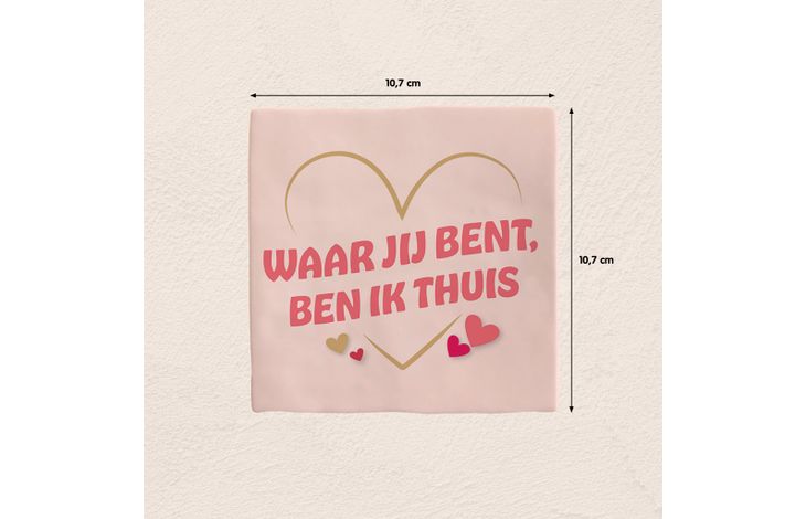Plenty Gifts Deco Tile Waar Jij Bent