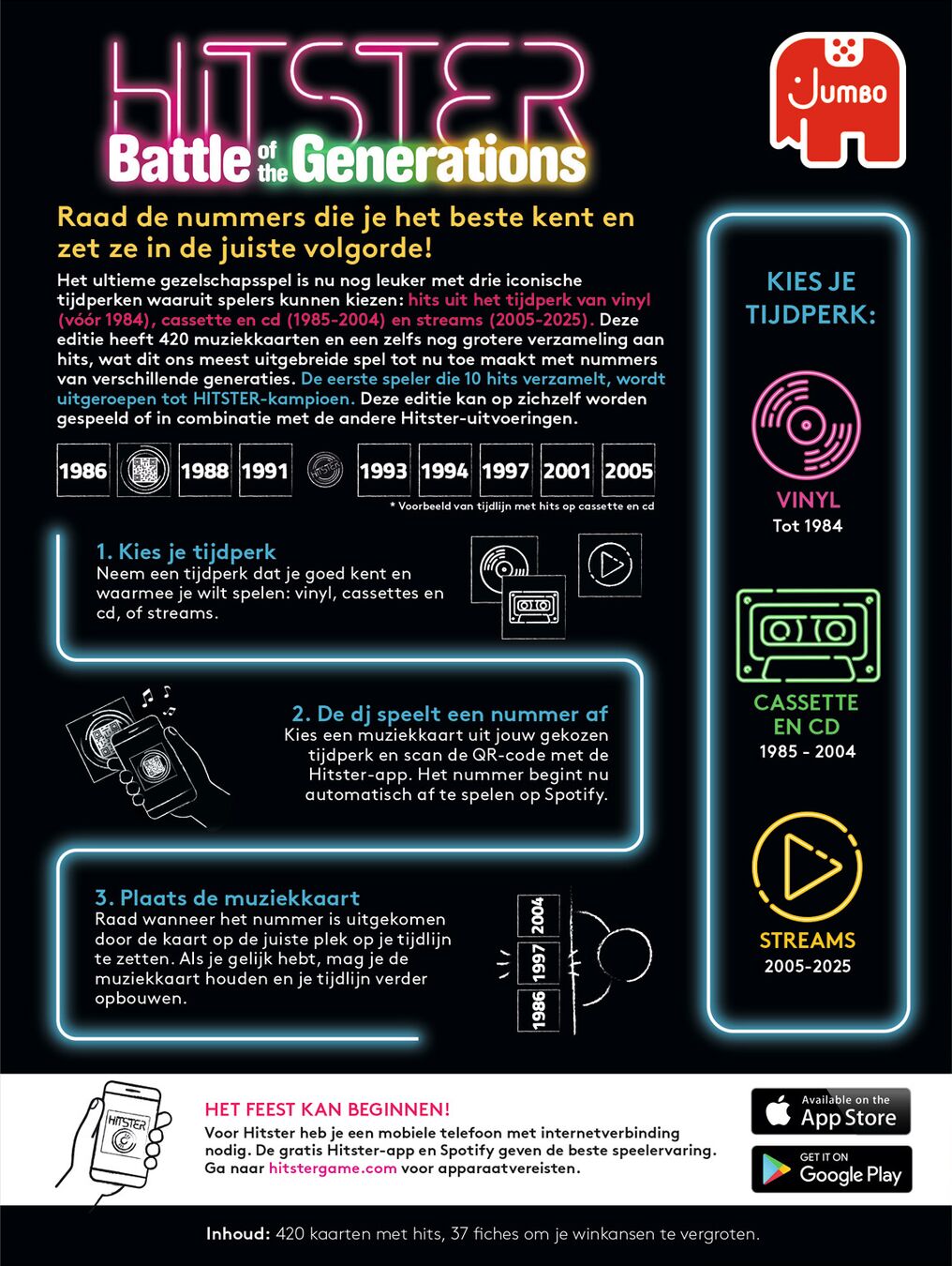 Jumbo Spel Hitster Battle Of The Generations