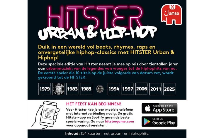 Jumbo Spel Hitster Urban & Hip-Hop