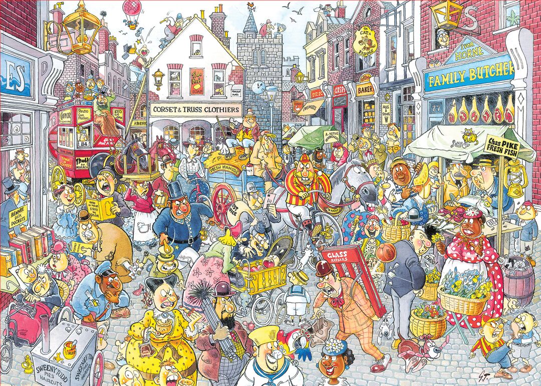 Jumbo Puzzel Wasgij 10 Chaos in de winkelstraat 1000 01.26