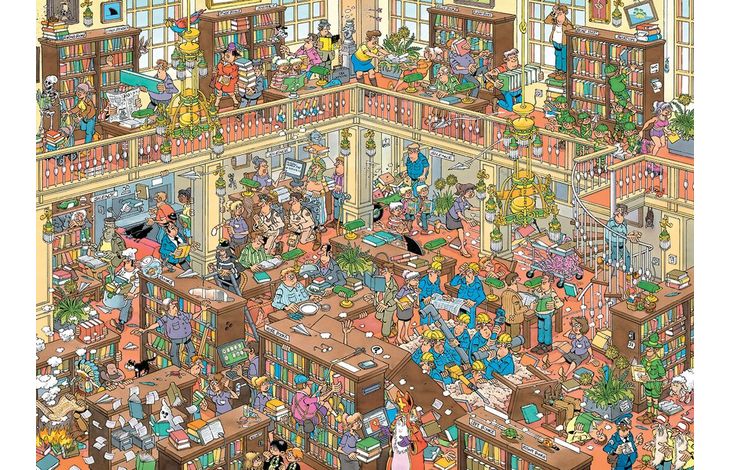 Jumbo Puzzel JvH De Bibliotheek 500XL 02.26