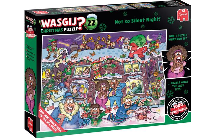 Jumbo Puzzel Xms Wasgij 22 Not so Silent Night 2x1000 06.26