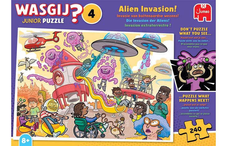 Jumbo Puzzel Wasgij Junior Alien Invasion 240 06.26