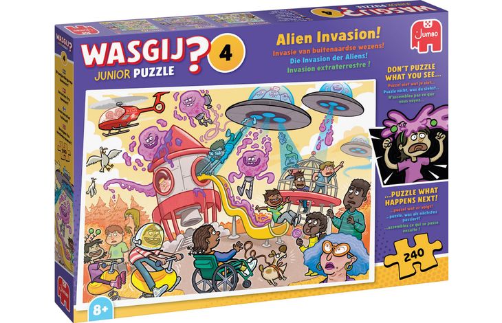 Jumbo Puzzel Wasgij Junior Alien Invasion 240 06.26