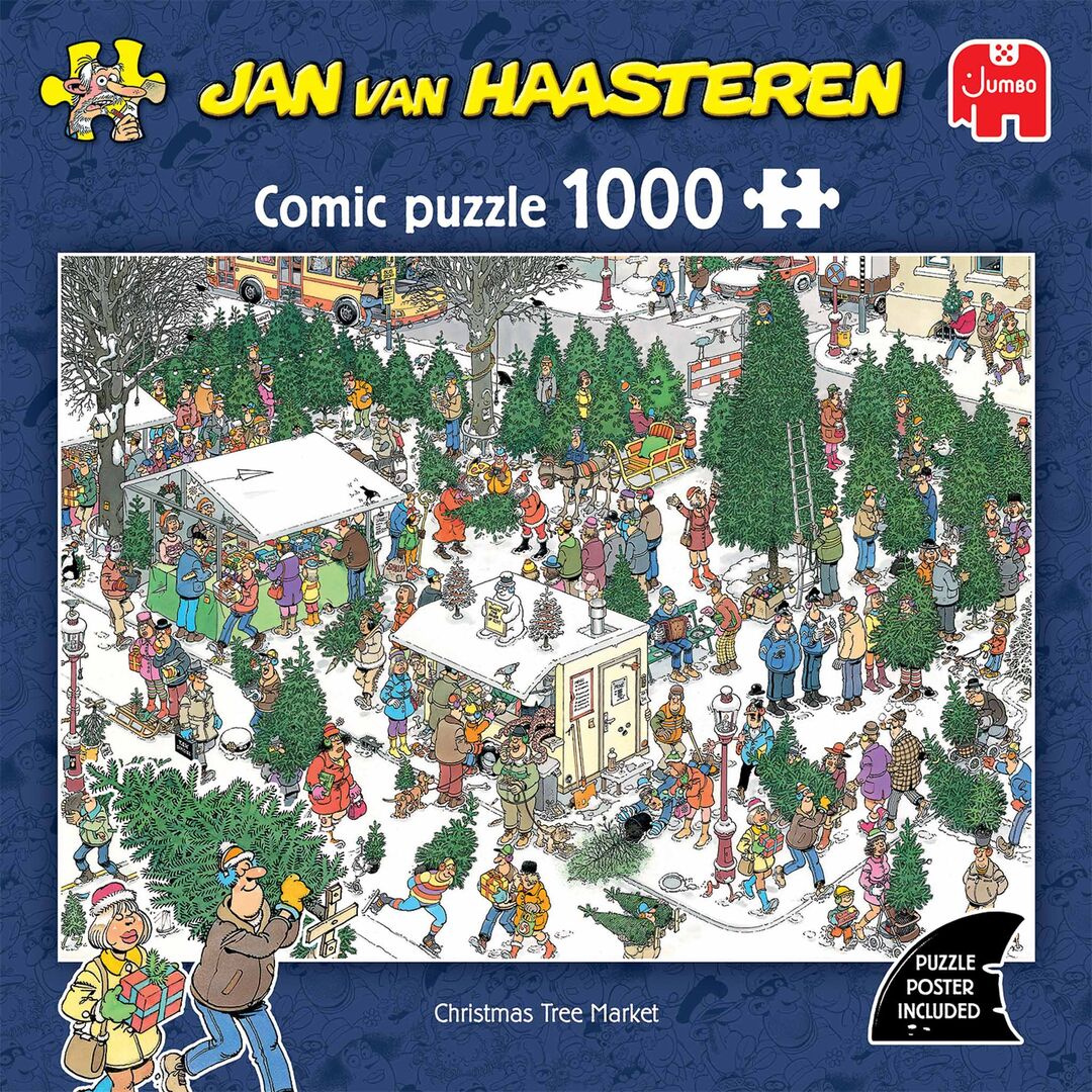 Jumbo Puzzel Xms JvH Christmas Tree Market 1000