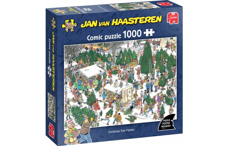 Jumbo Puzzel Xms JvH Christmas Tree Market 1000