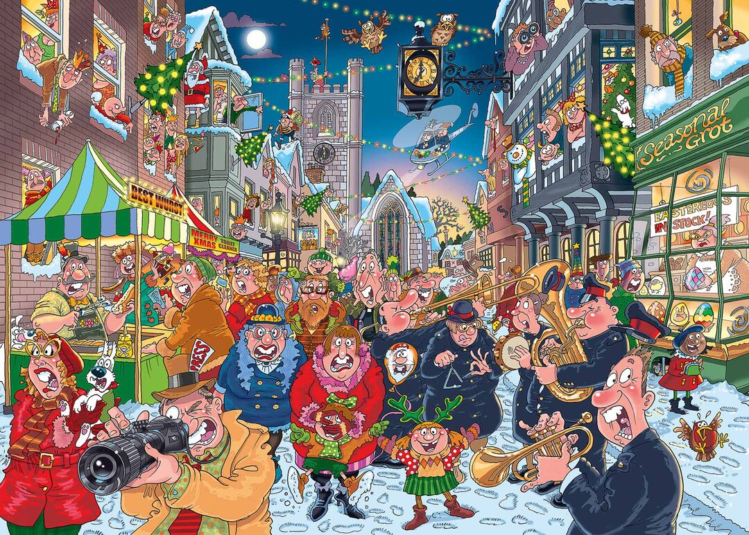 Jumbo Puzzel Xms Wasgij 12 The Big Turn On 1000