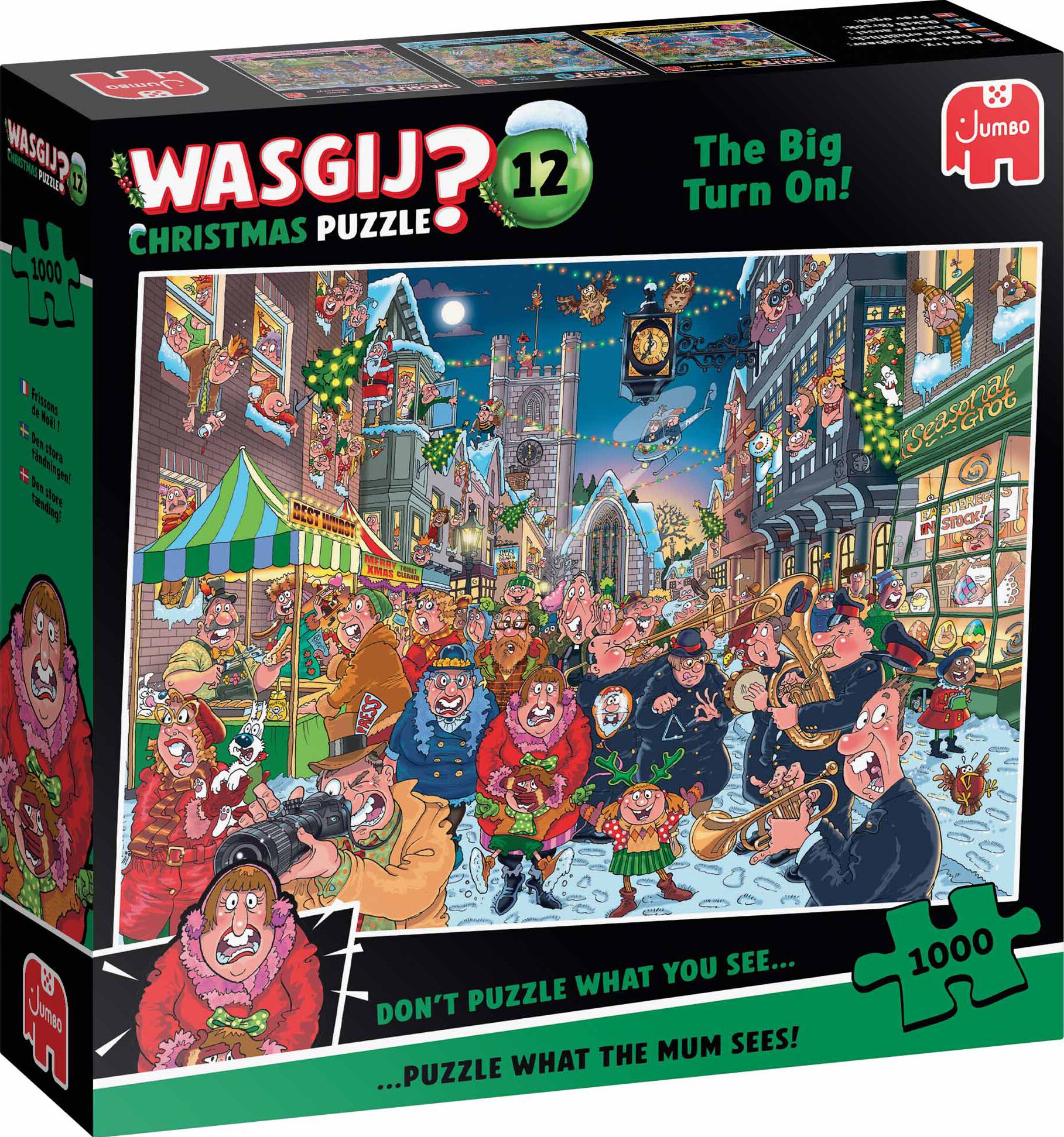 Jumbo Puzzel Xms Wasgij 12 The Big Turn On 1000