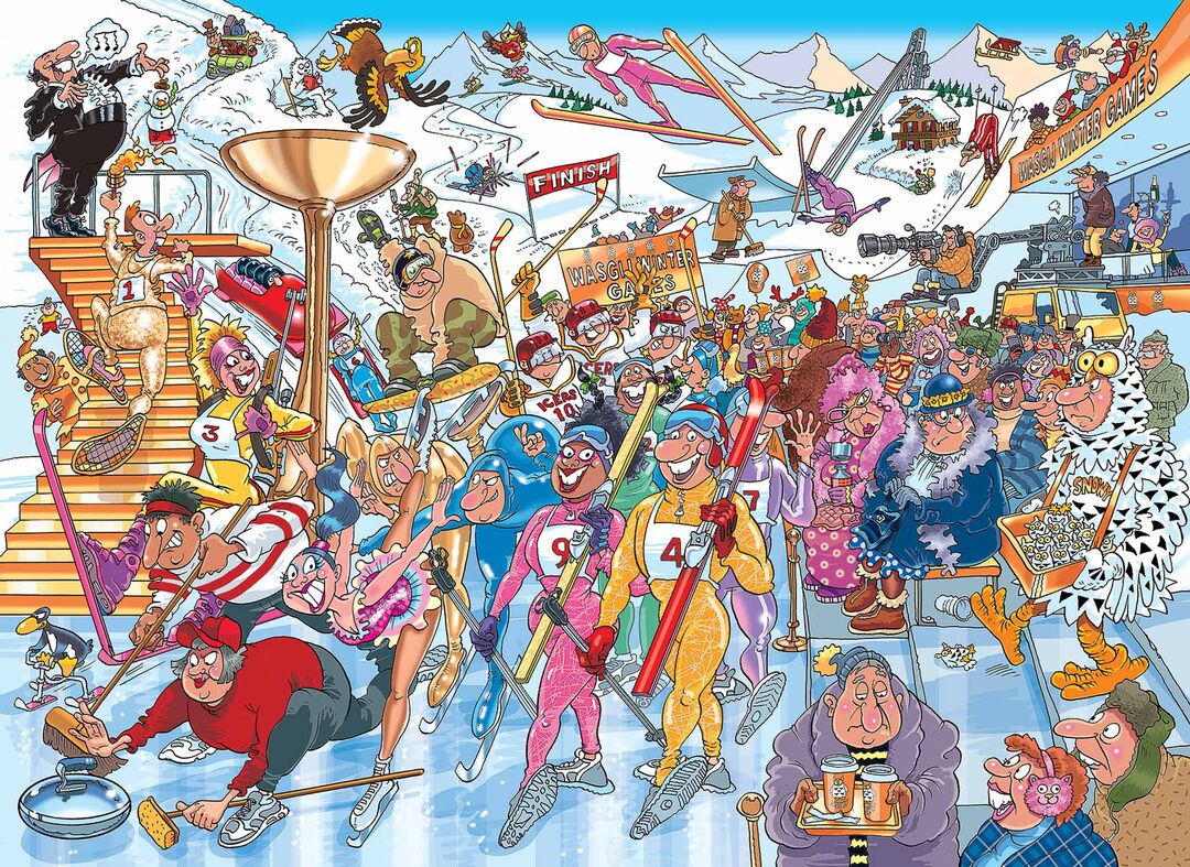 Jumbo Puzzel Xms Wasgij 22 Winter Games 1000