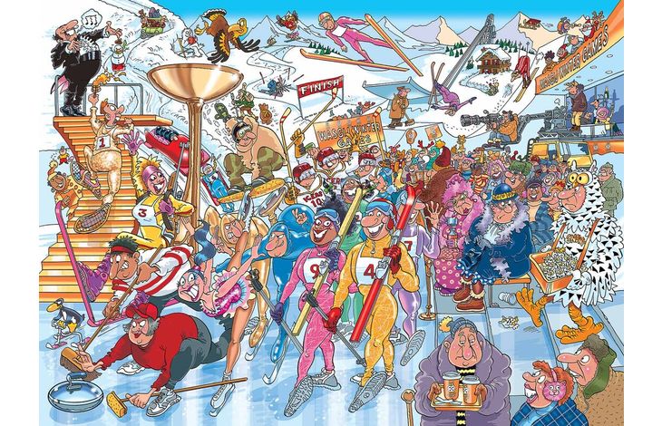 Jumbo Puzzel Xms Wasgij 22 Winter Games 1000