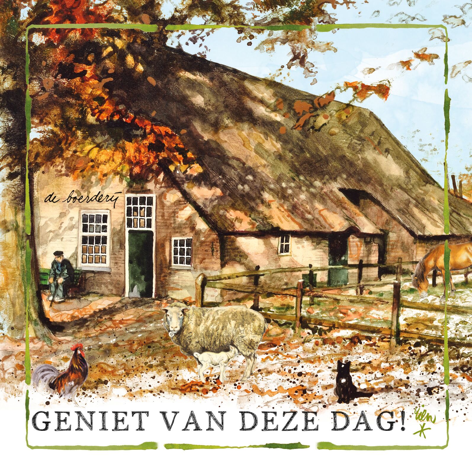 Comello Kaart R. Poortvliet B Geniet dag