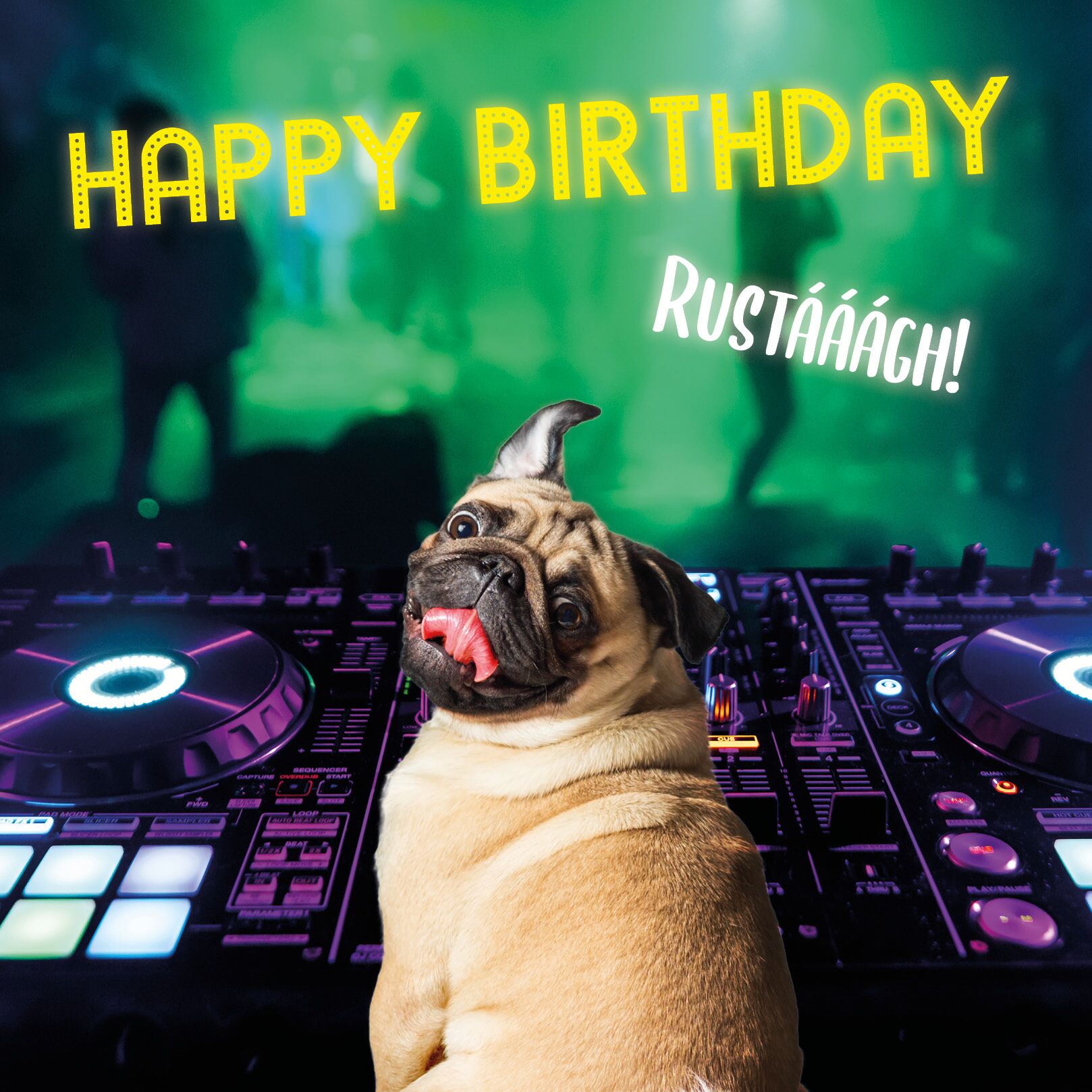 Plenty Gifts Kaart Party Pug