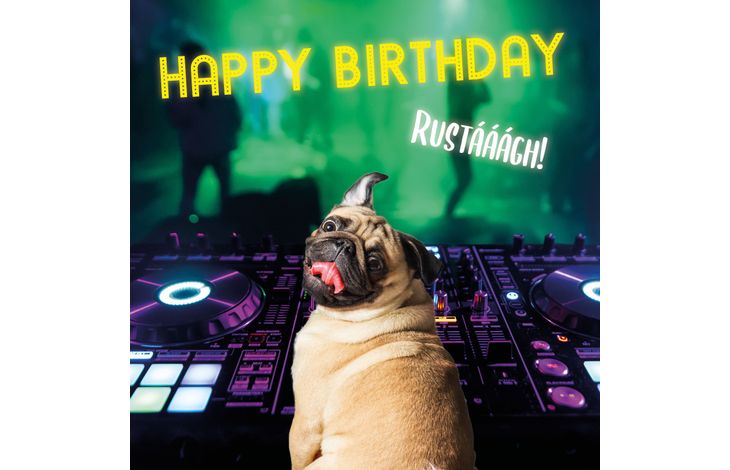 Plenty Gifts Kaart Party Pug