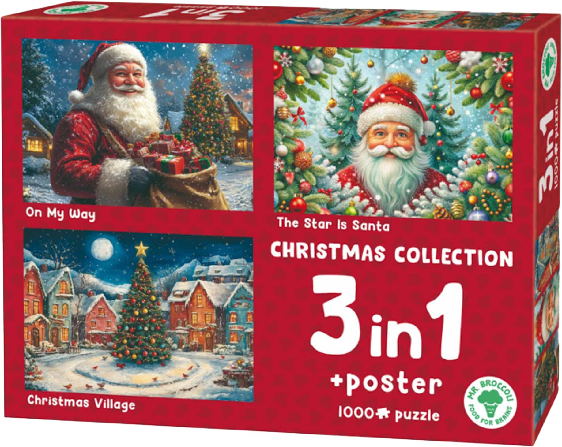 Plenty Gifts Puzzel Xms Christmas Collection 3x1000