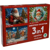 Plenty Gifts Puzzel Xms Christmas Collection 3x1000