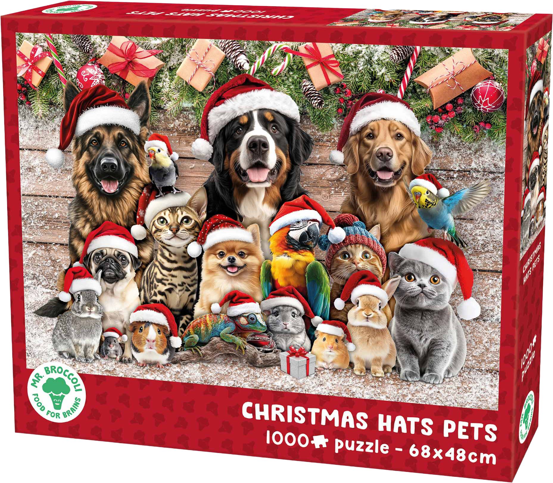 Plenty Gifts Puzzel Xms Christmas Hats Pets