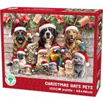 Puzzel Xms Christmas Hats Pets