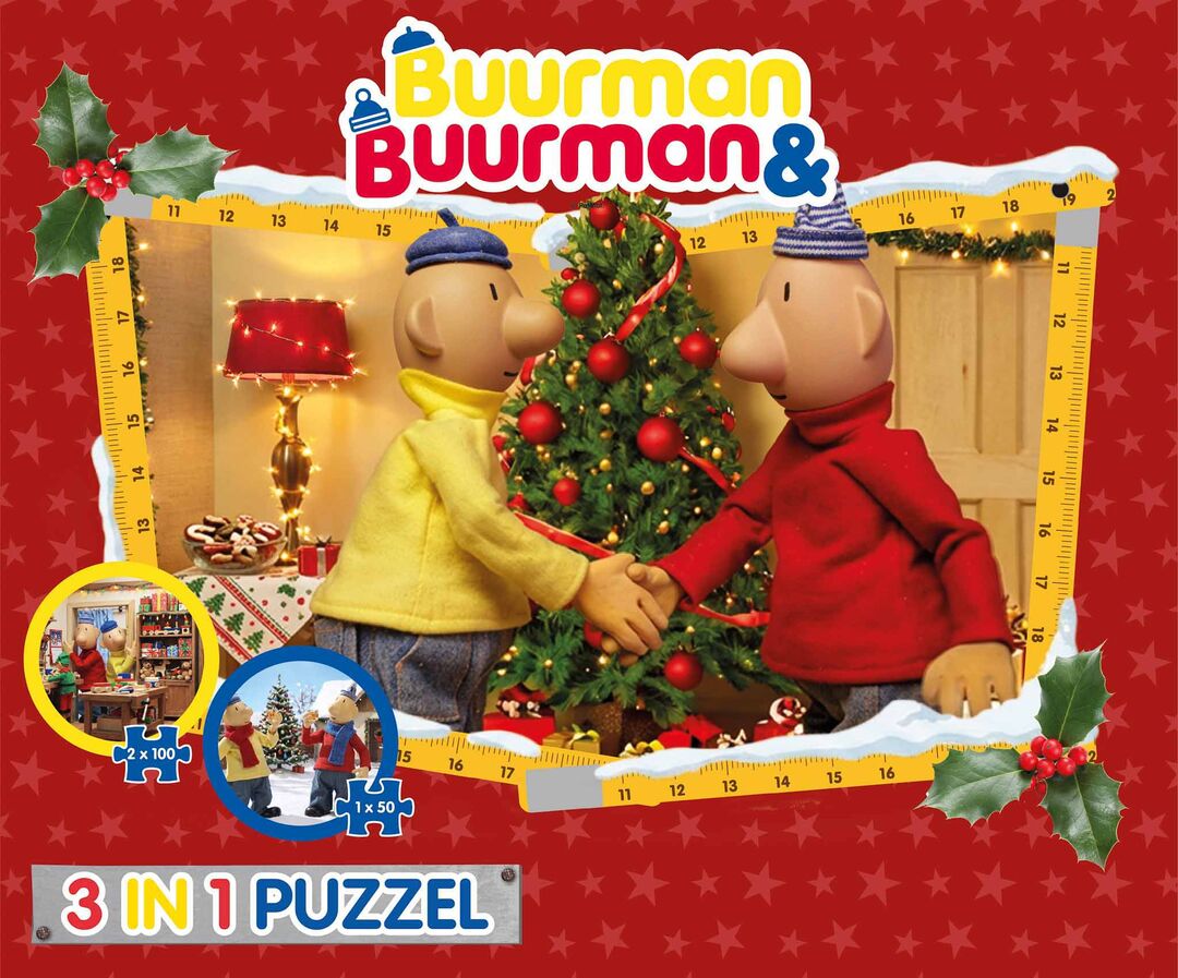 Plenty Gifts Puzzel Xms Buurman Junior 3 in 1