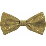 Bow Tie Xmas Glitter Gold Cat S