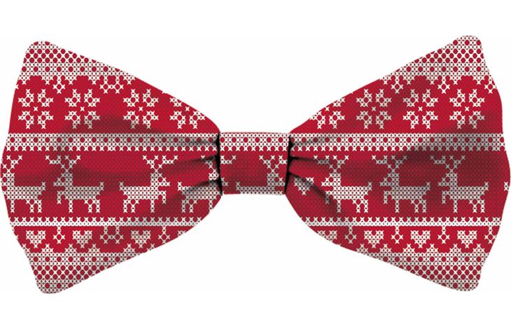 Plenty Gifts Bow Tie Xmas Red Deer Cat S