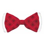 Bow Tie Xmas Satin Red Cat S