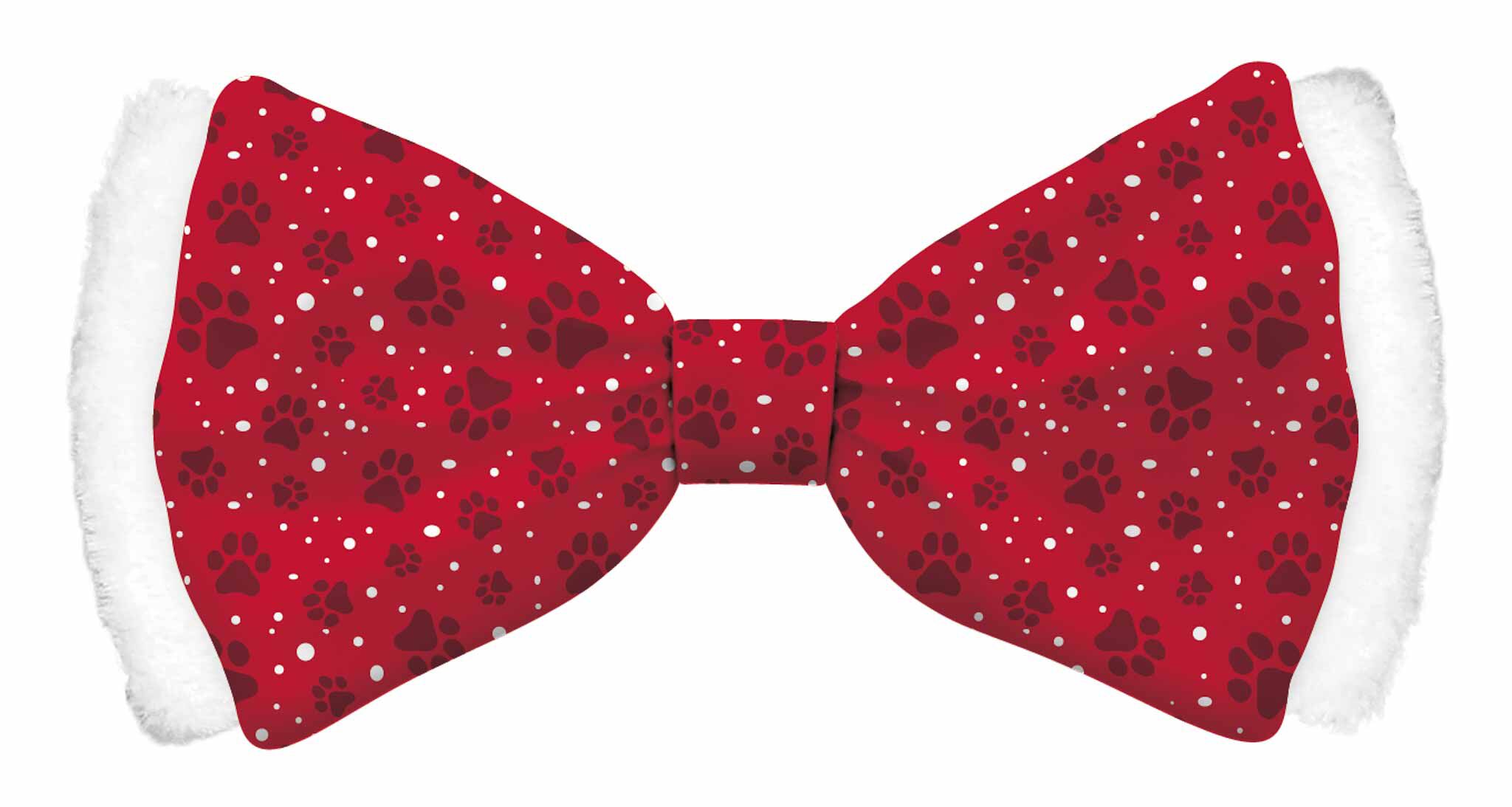 Plenty Gifts Bow Tie Xmas Satin Red Dog XL