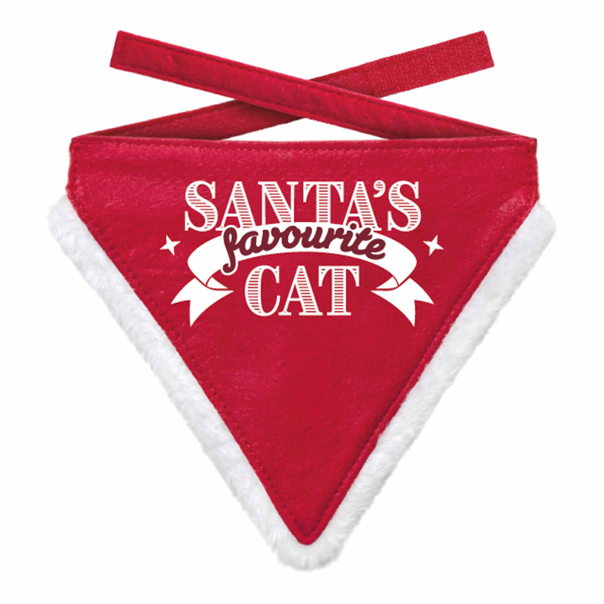 Plenty Gifts Bandana Xmas Favorite Cat Red S
