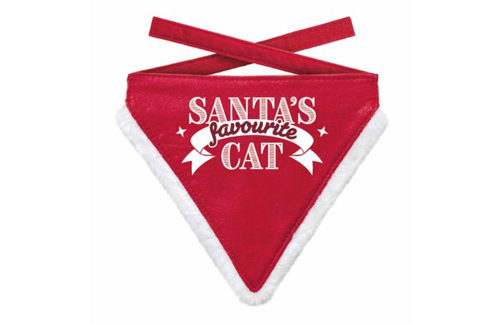 Plenty Gifts Bandana Xmas Favorite Cat Red S