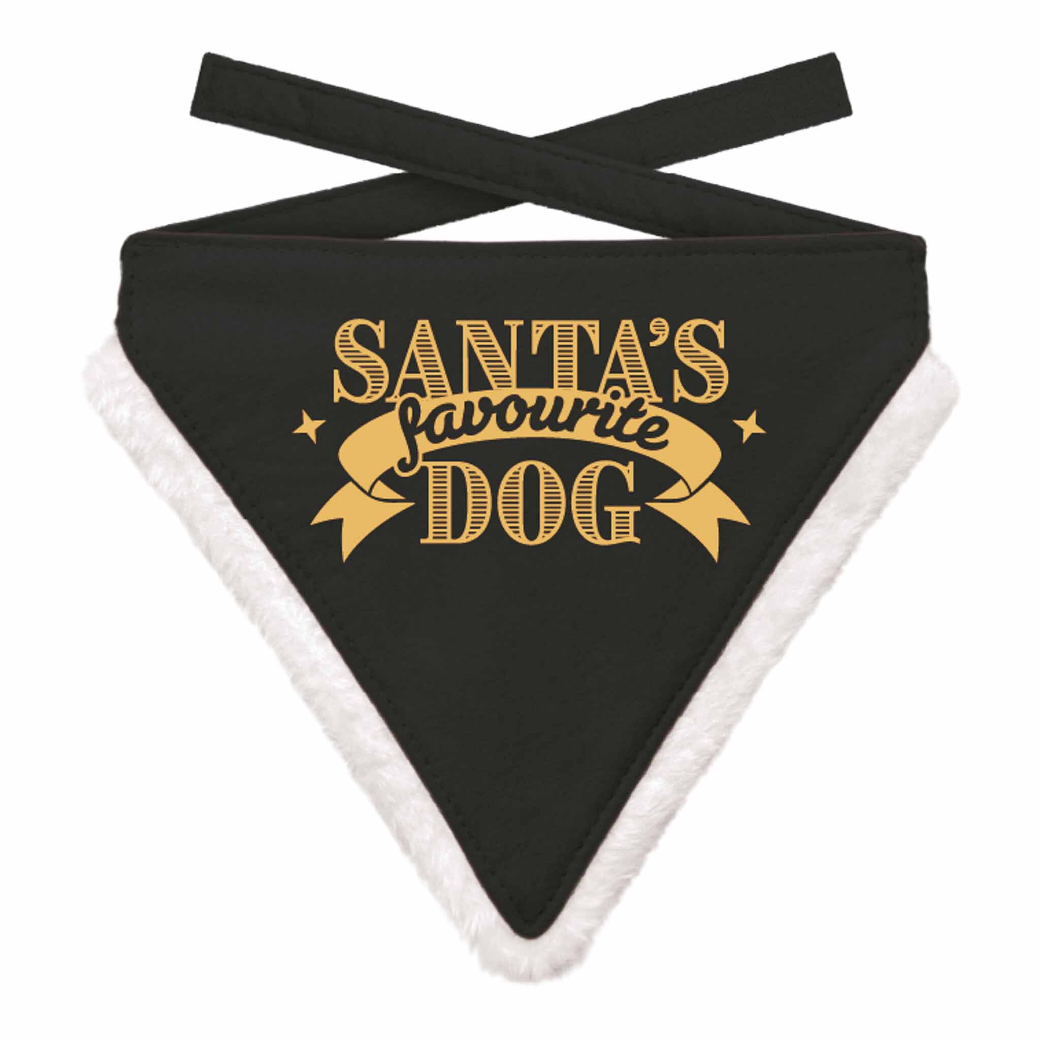 Plenty Gifts Bandana Xmas Favorite Dog Black M