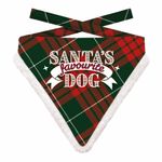 Bandana Xmas Favorite Dog Pattern Red Green XL