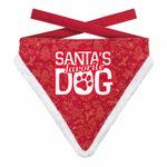 Bandana Xmas Favorite Dog Paw Red S