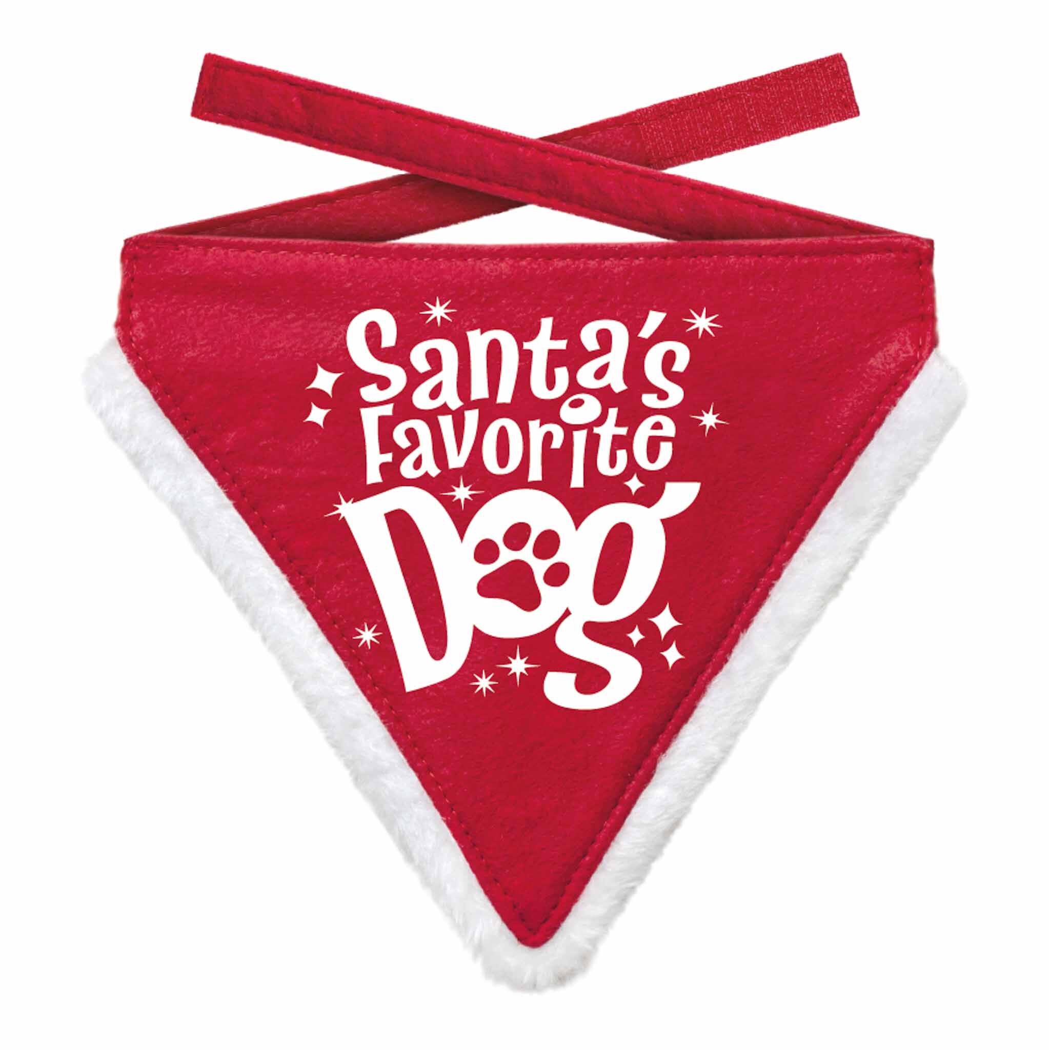 Plenty Gifts Bandana Xmas Favorite Dog Red L